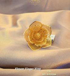 Stunning 21k Gold Floral Statement Ring
